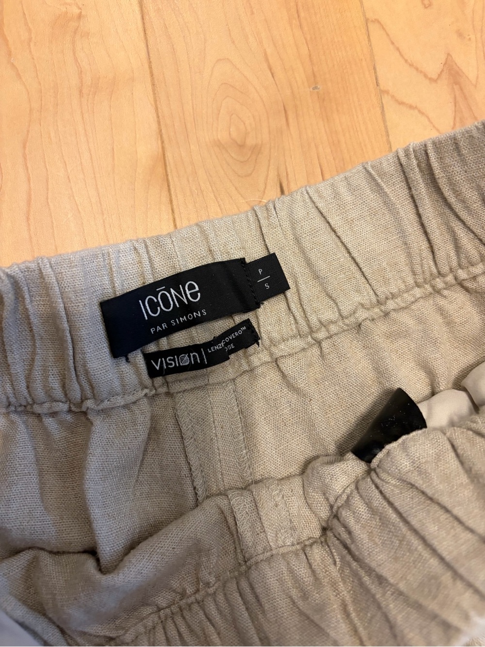 Beige women’s Elastic-Waist Bottoms